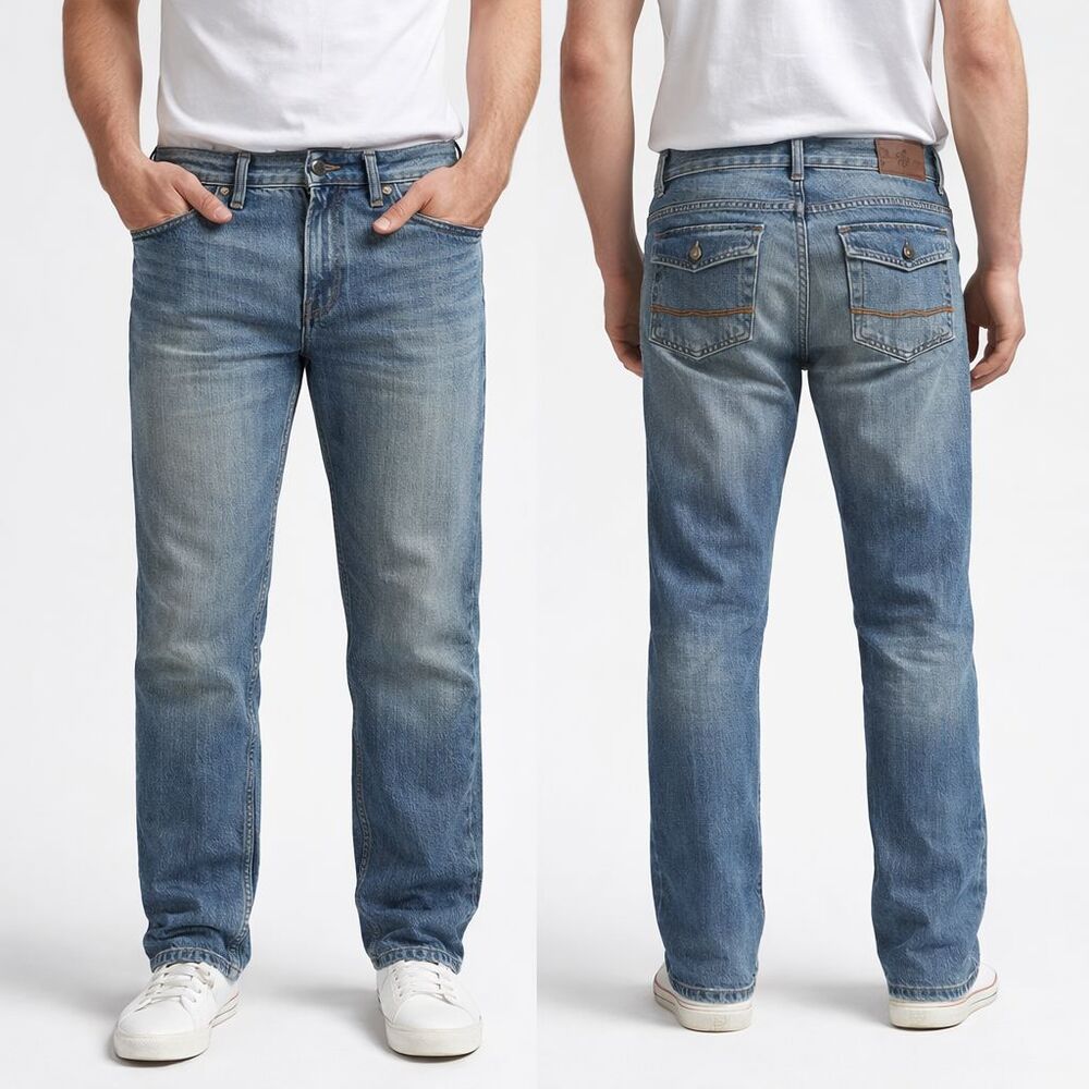 Sean John Vintage Men's Jeans 32x32 Med Wash Flap Pocket Straight Y2K Hip Hop
